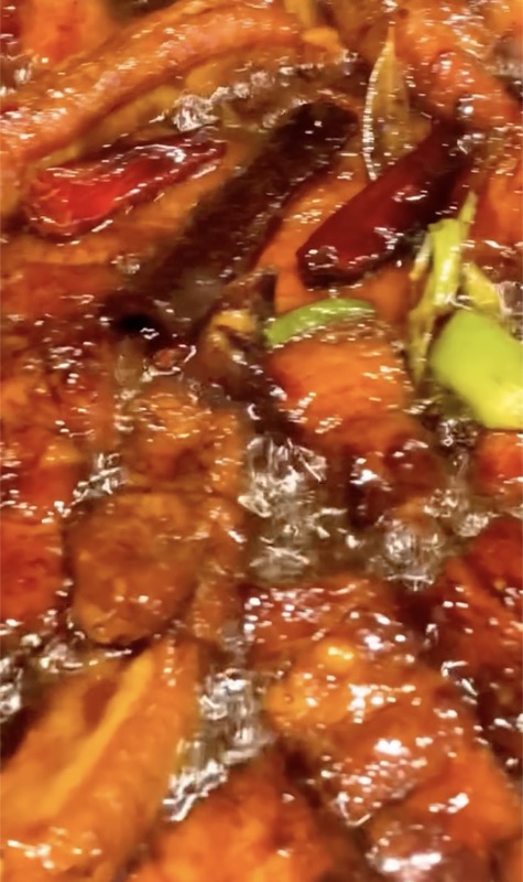 Hong Shao Rou red braised meat with dried chilis